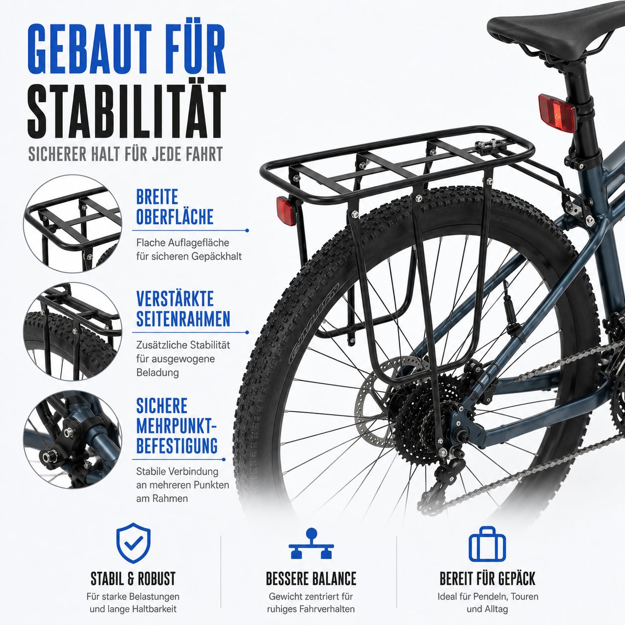 Fahrrad Gepäckträger hinten – LastPro 75