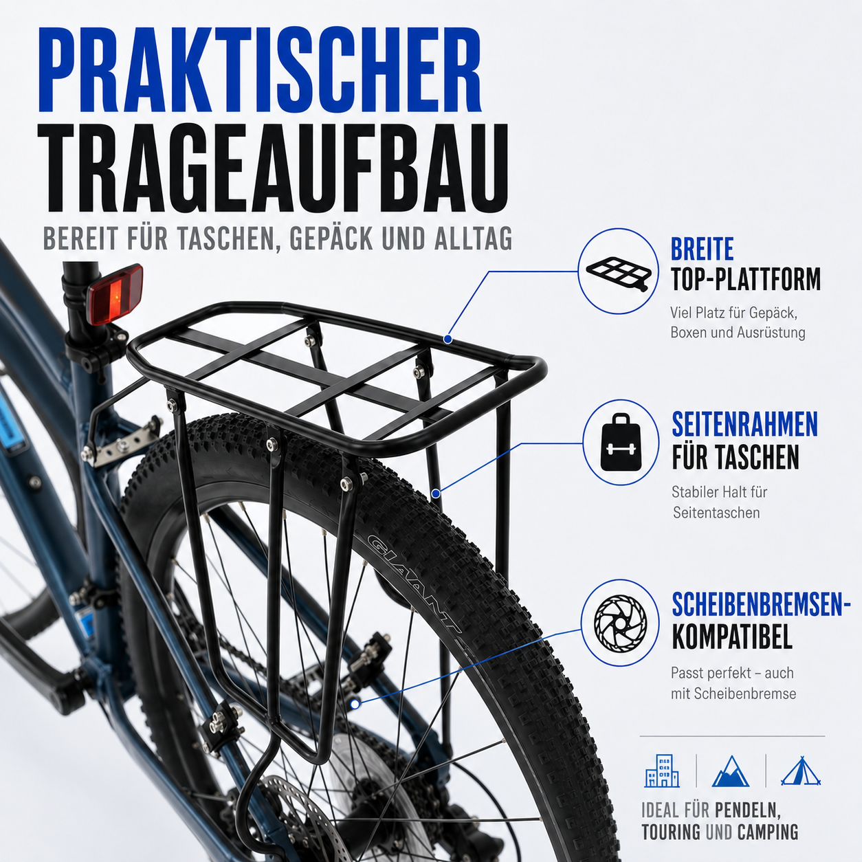 Fahrrad Gepäckträger hinten – LastPro 75
