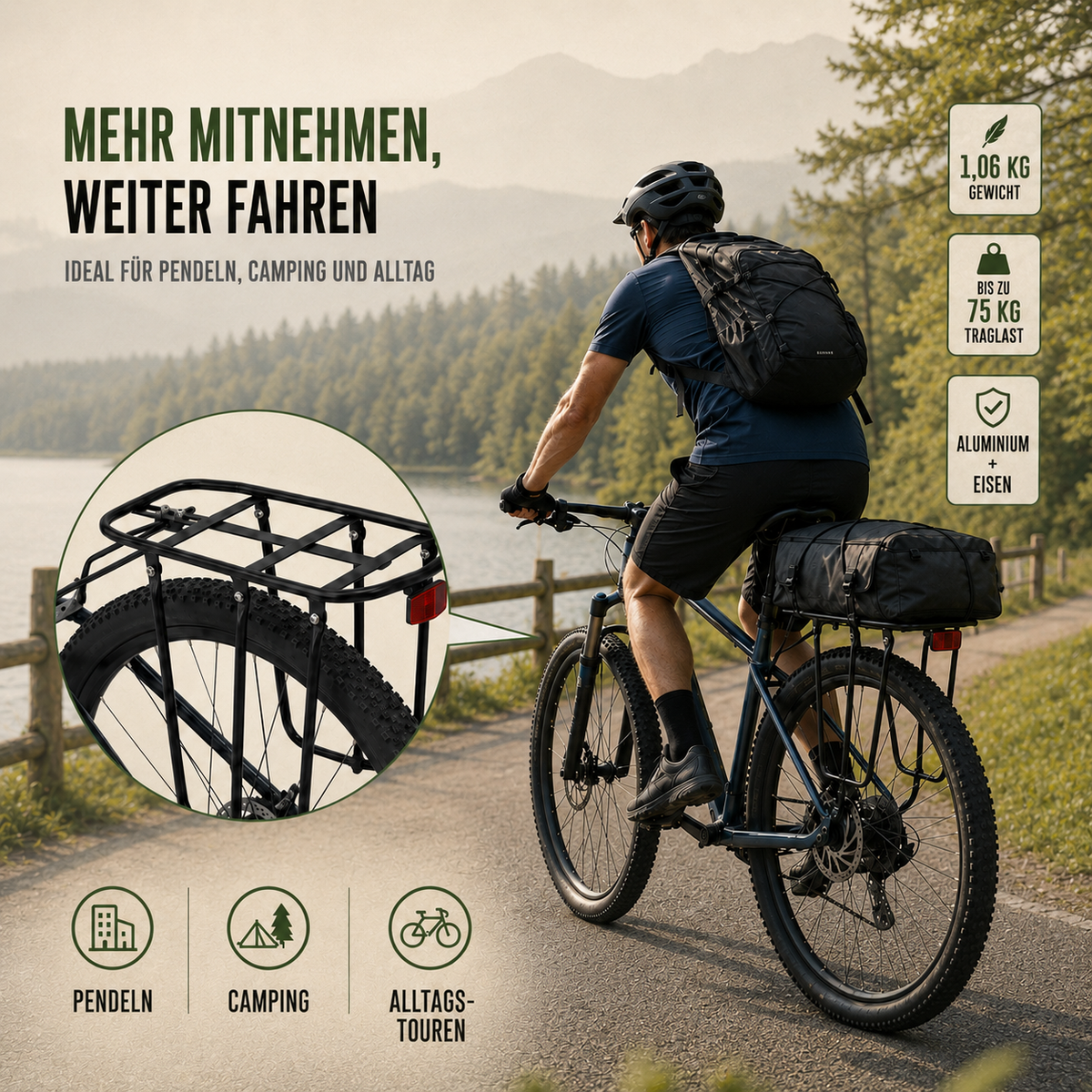 Fahrrad Gepäckträger hinten – LastPro 75