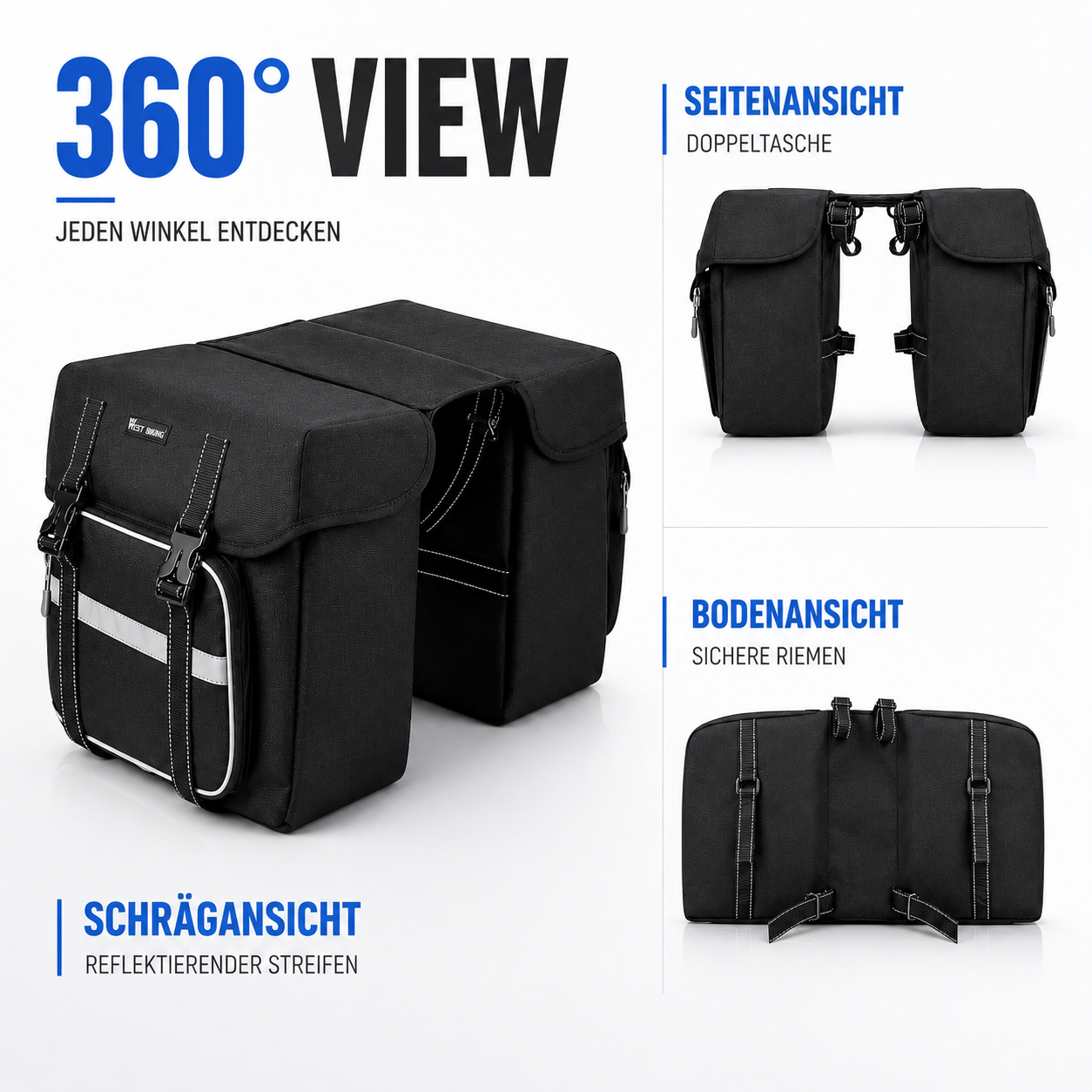 Fahrrad Gepäckträgertasche 25L – CargoRide Dual