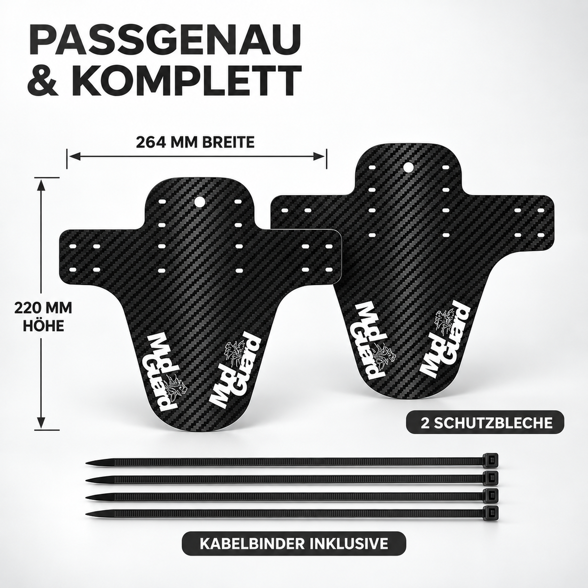 Fahrrad Schutzblech Set MTB – CarbonFlex Duo