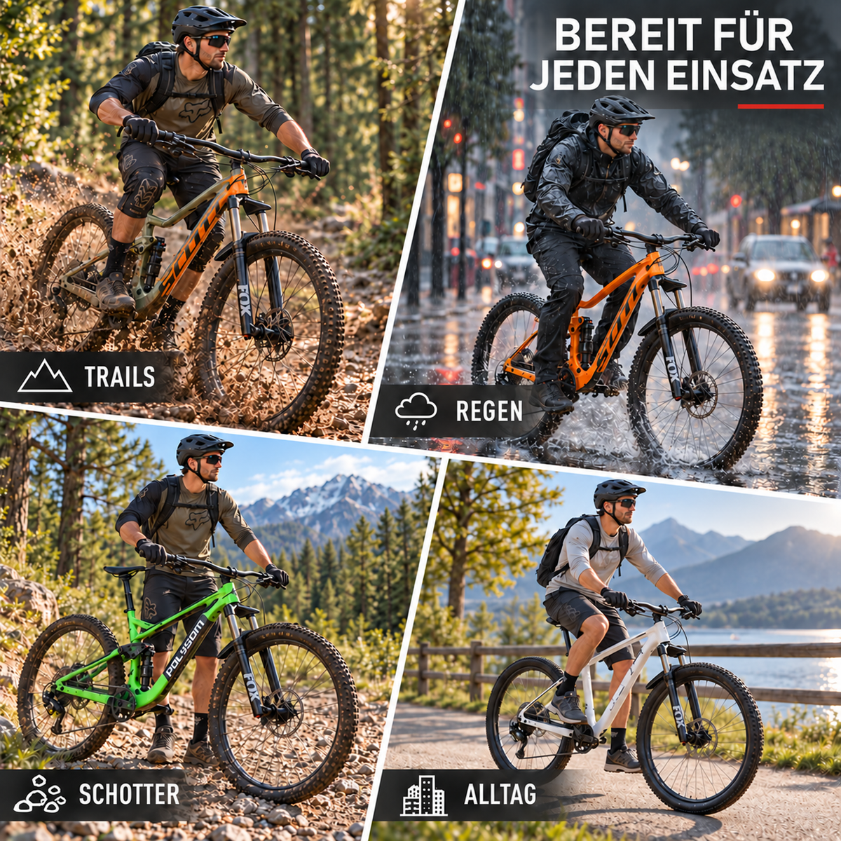 Fahrrad Schutzblech Set MTB – CarbonFlex Duo