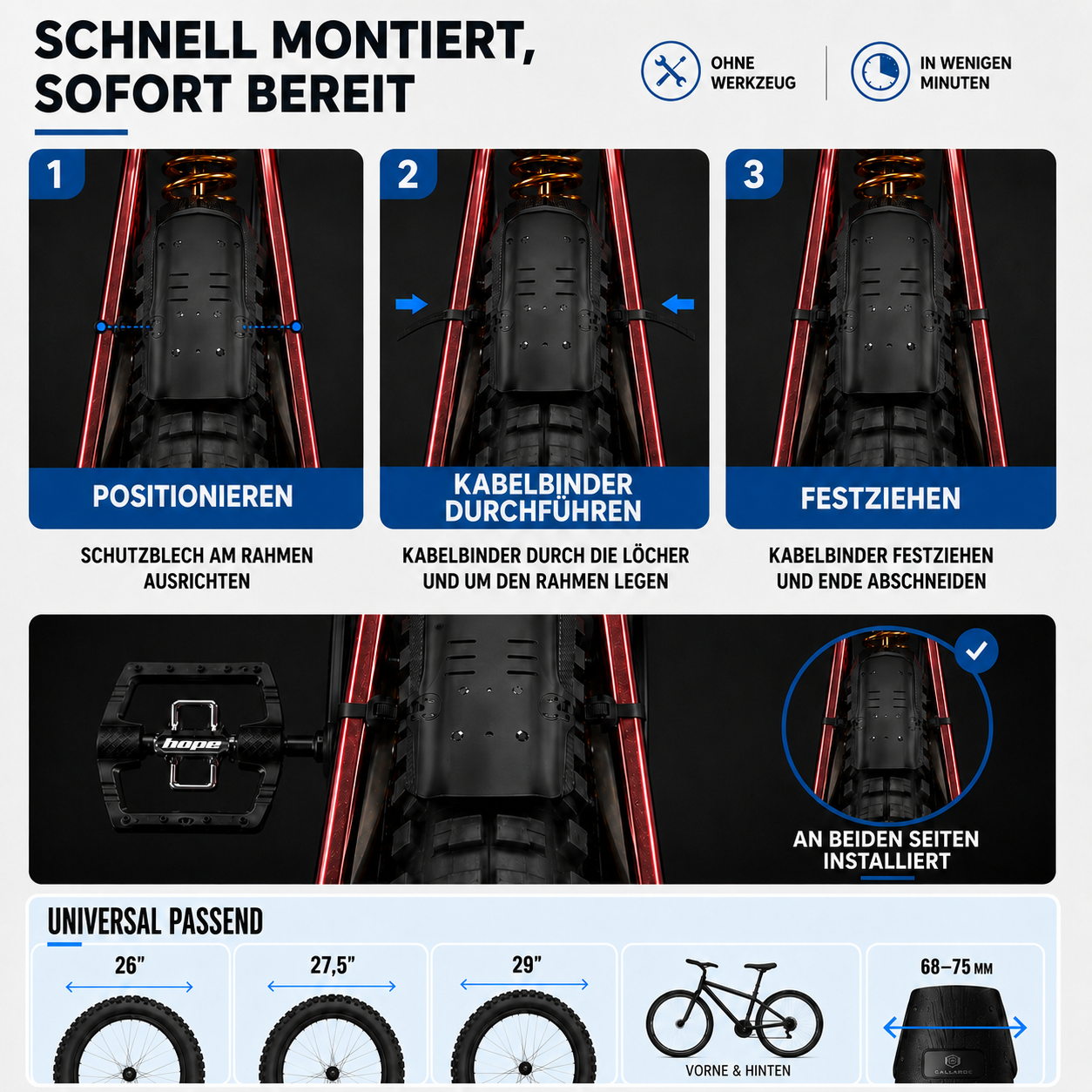 Fahrrad Schutzblech hinten – FlexGuard
