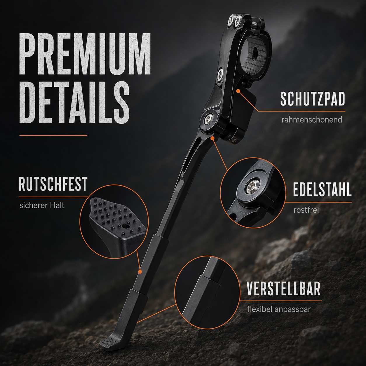 Fahrrad Seitenständer verstellbar – StabilPro 700