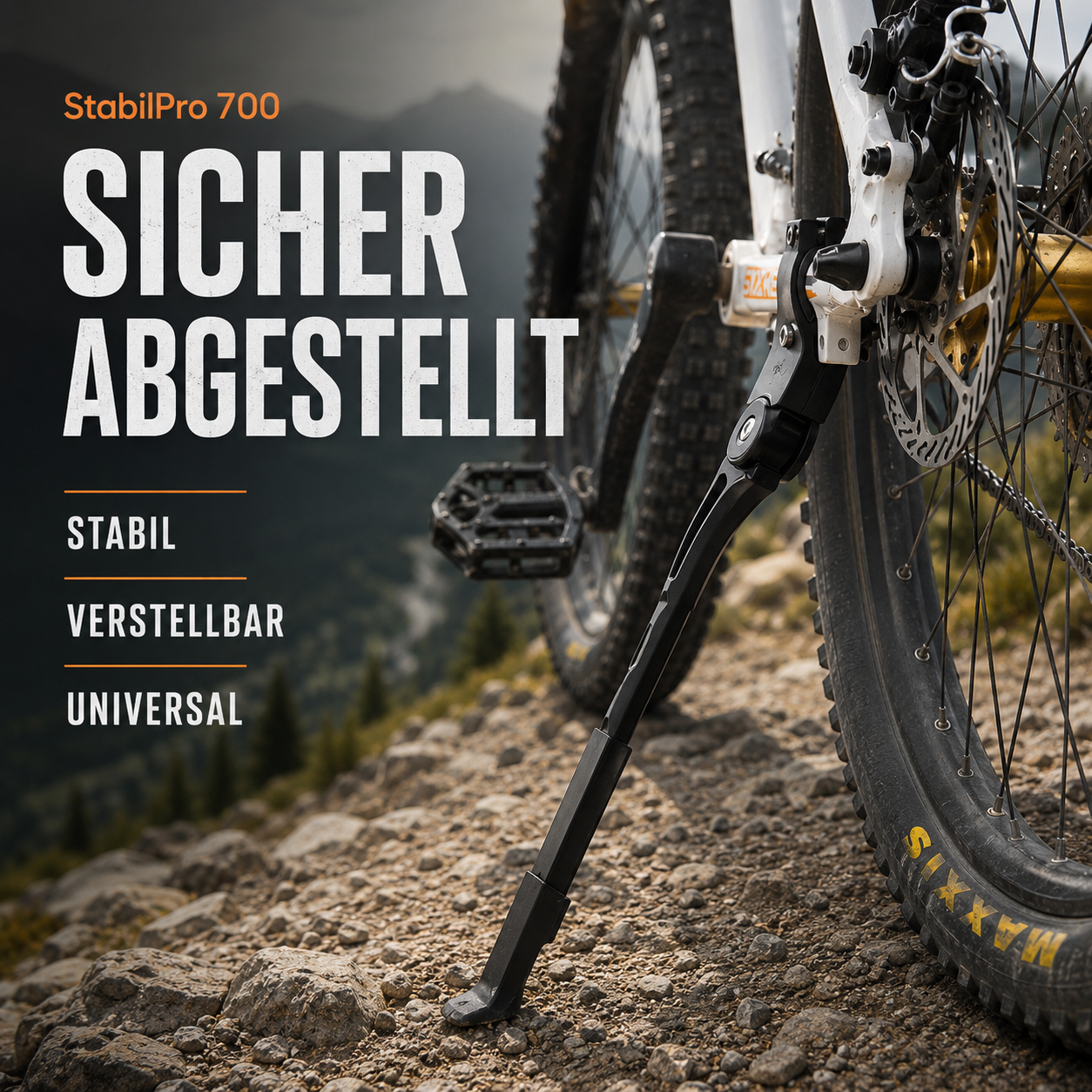 Fahrrad Seitenständer verstellbar – StabilPro 700