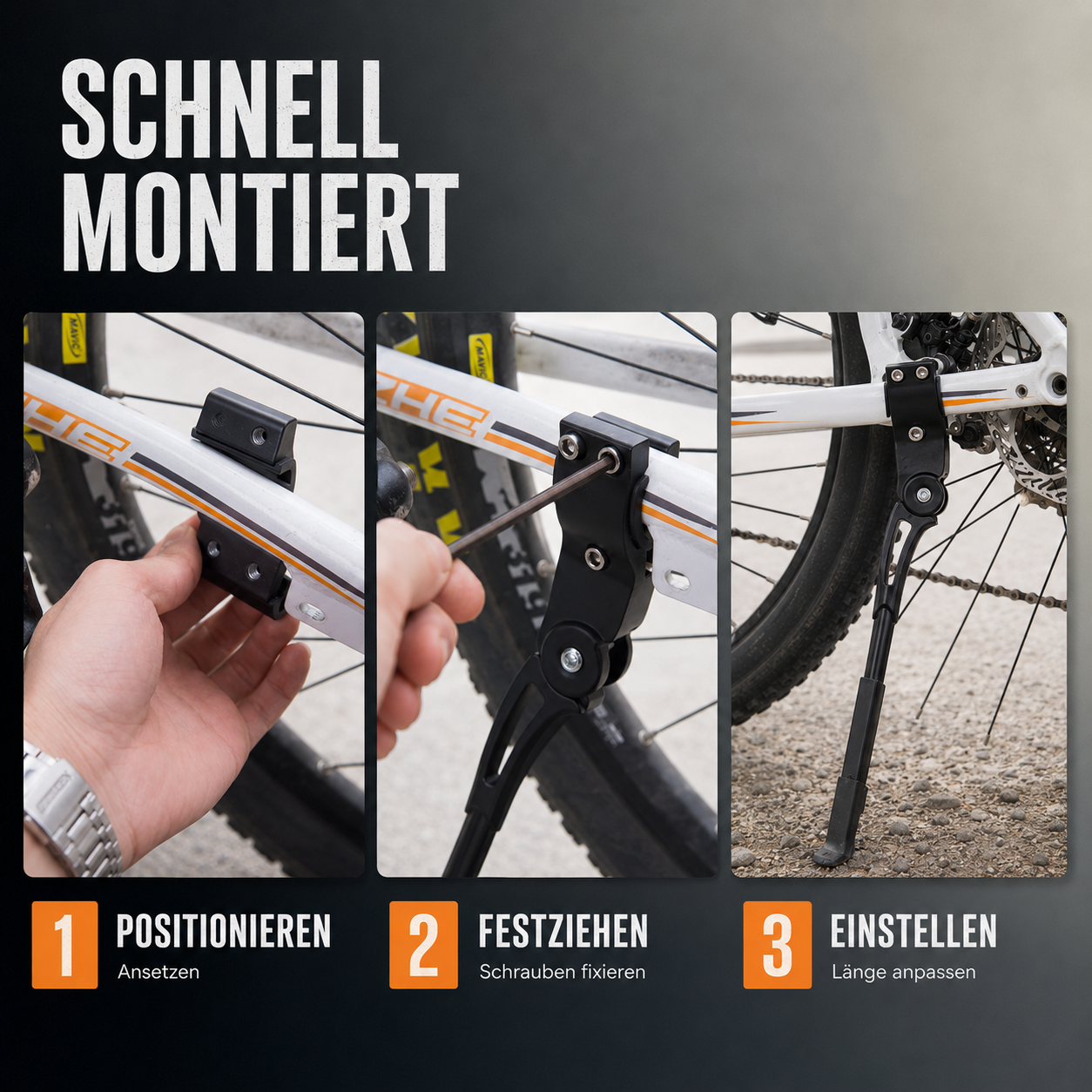 Fahrrad Seitenständer verstellbar – StabilPro 700