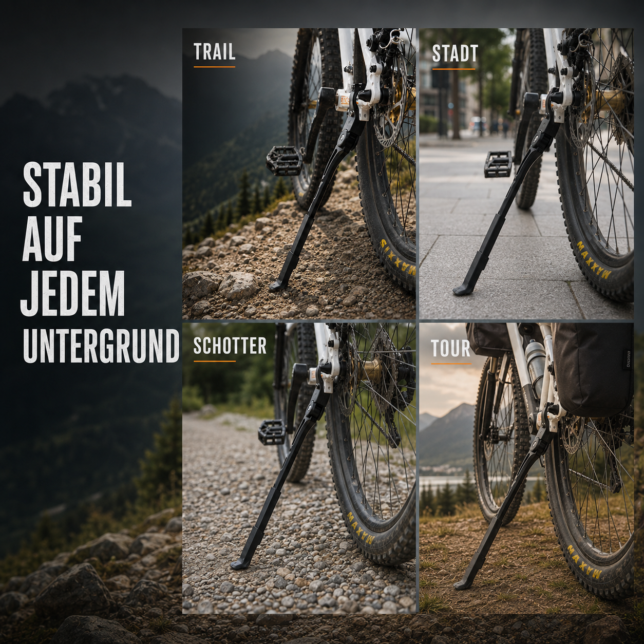 Fahrrad Seitenständer verstellbar – StabilPro 700