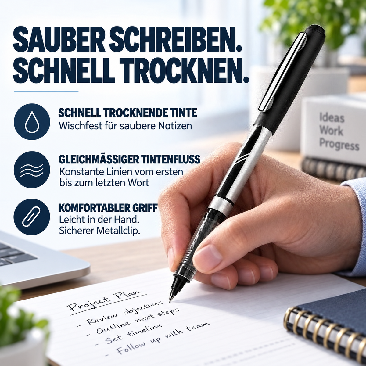 Nordspur | Schmierfreier Schnelltrocknender Rollerball