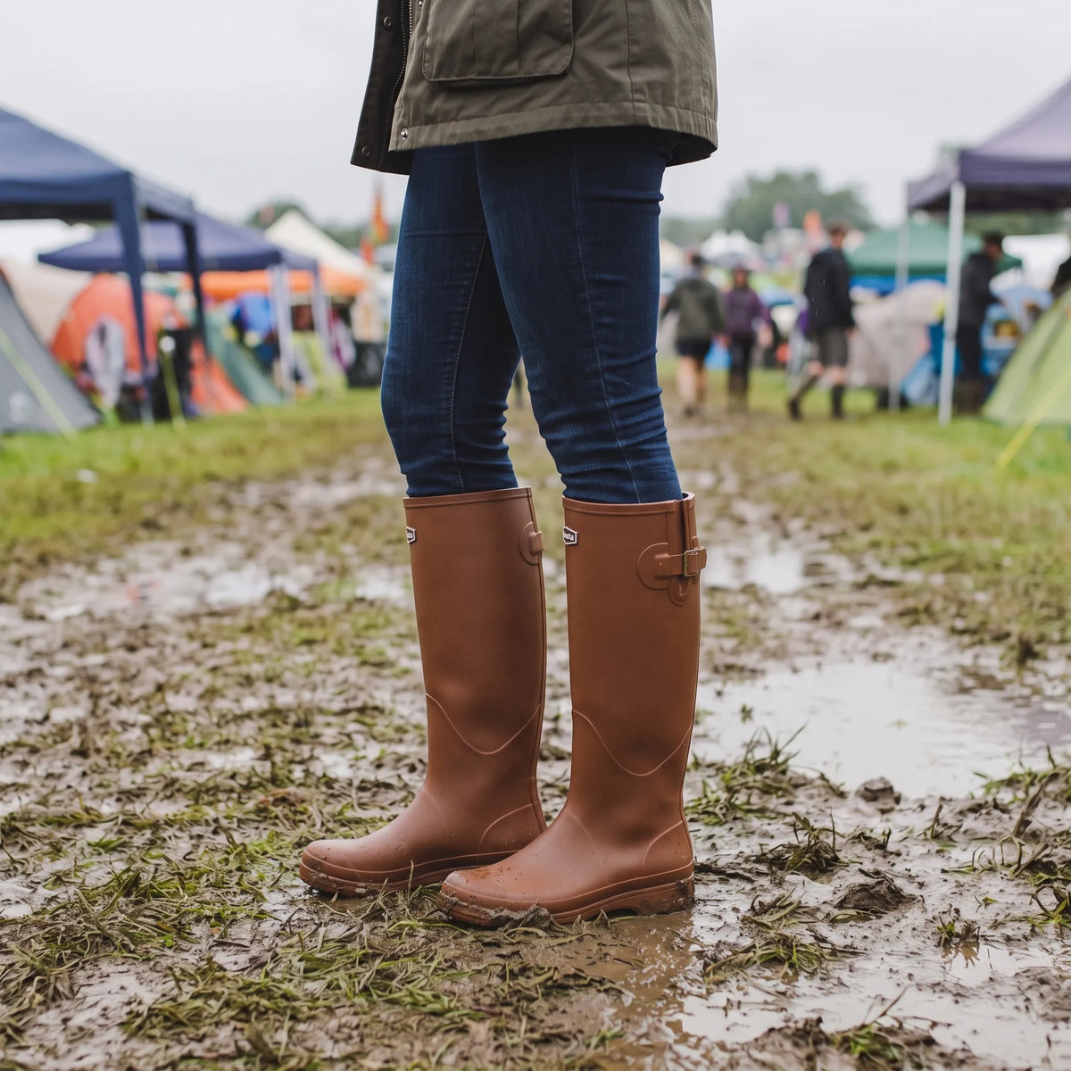 Festival Gummistiefel | Hohe Regenstiefel Für Schlamm