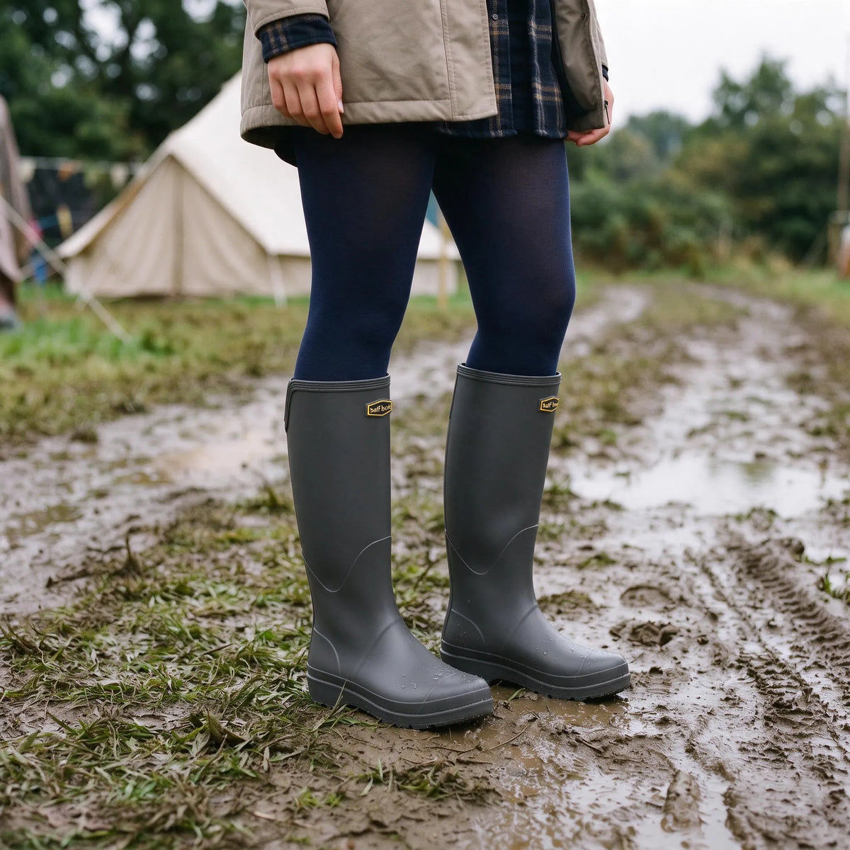 Festival Gummistiefel | Hohe Regenstiefel Für Schlamm