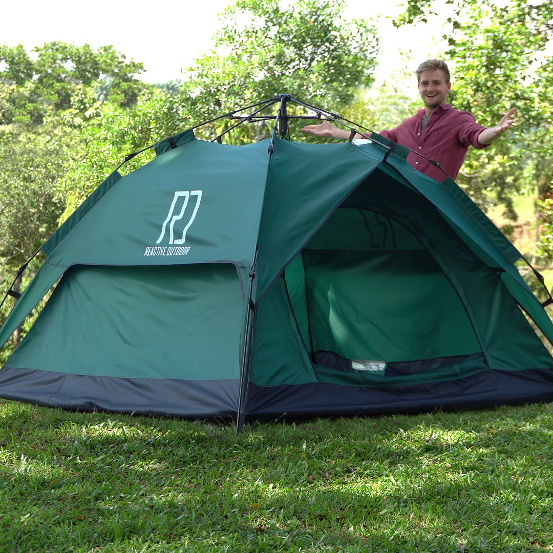 Großes 3-Sekunden-Zelt + GRATIS Camping-Plane (Bis zu 3 Personen)