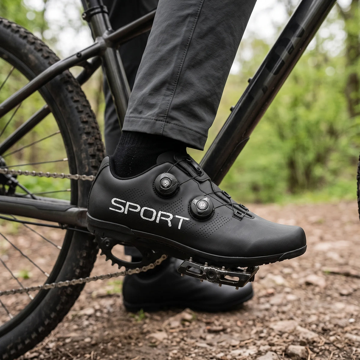 Flachpedal MTB Schuh Alternative Ohne Klickverbindung