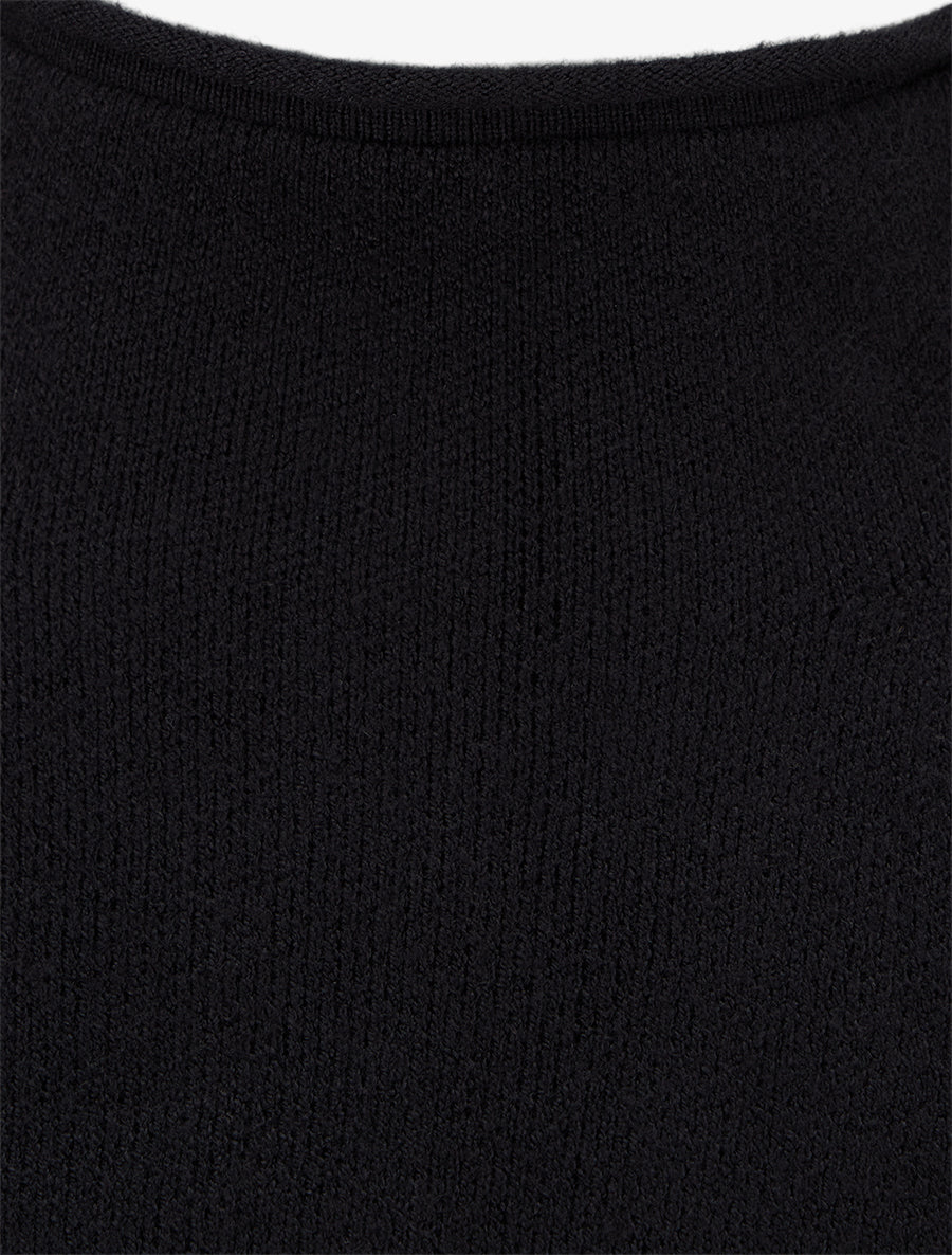Strickkleid mit Stehkragen und Gürtel