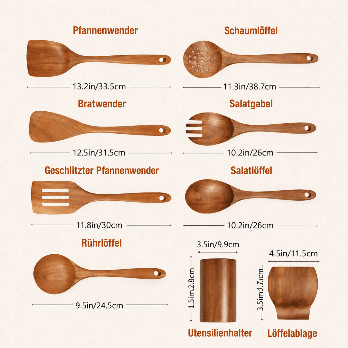 Nordspur | Traditionelles japanisches Holzbesteck-Set