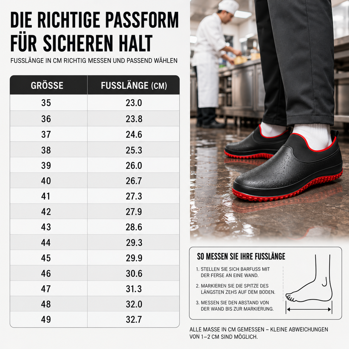 Schuhe Arbeit wasserdicht & rutschfest – SlipSafe Workwear