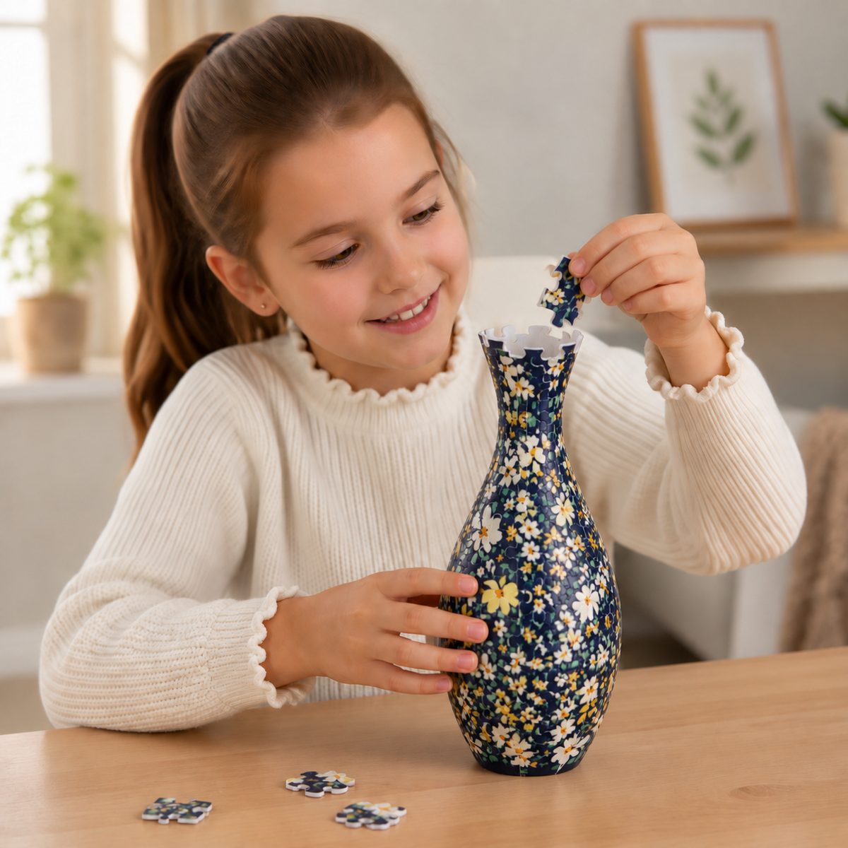 DIY 3D Puzzle Blumenvase