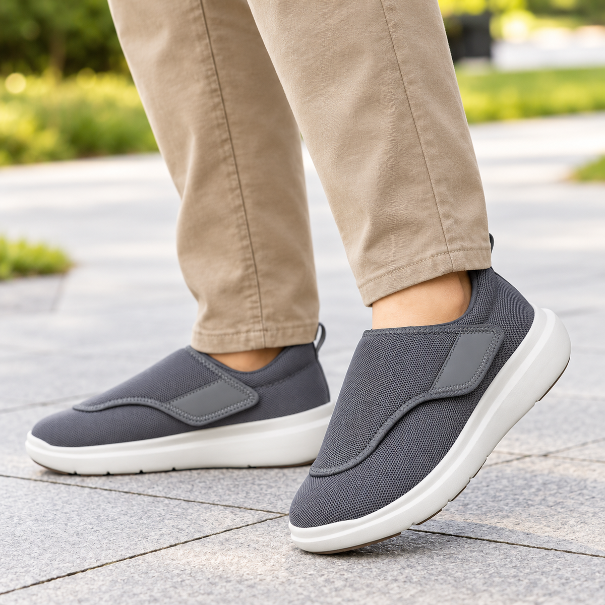 Nordspur | Widestryde Extraweite Verstellbare Gehschuh für Herren