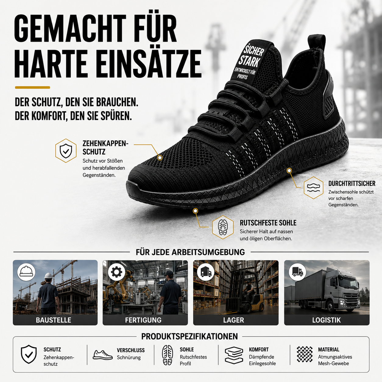 Nordspur | Guardique Leichter Schutz-Sneaker