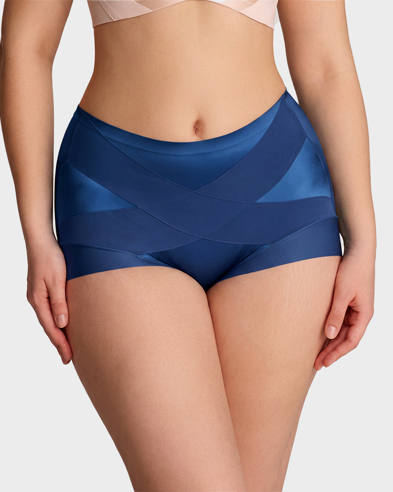 High-Waist Cross Compression Formende Panties (6er Pack)