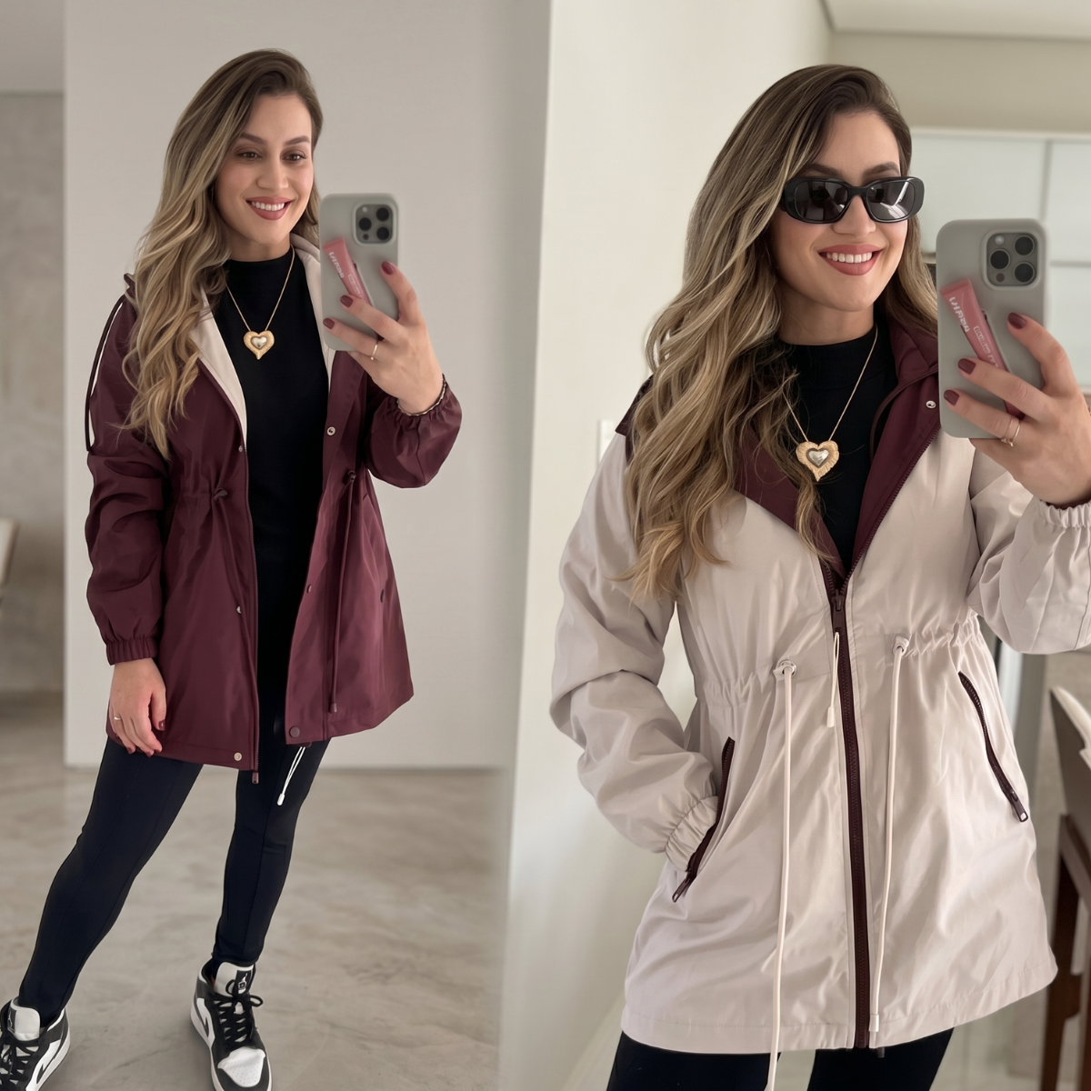 Doppelseitige Parka