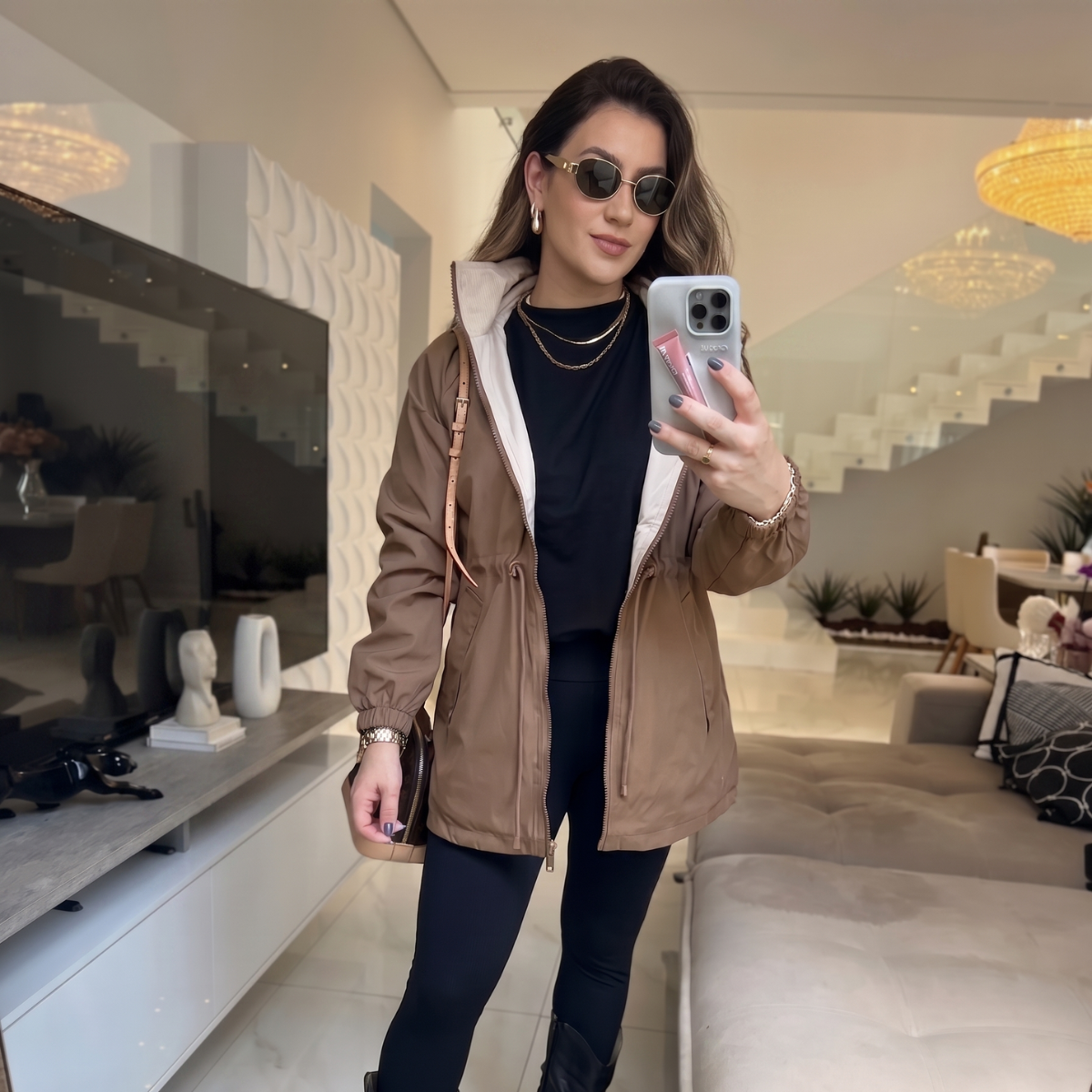 Doppelseitige Parka