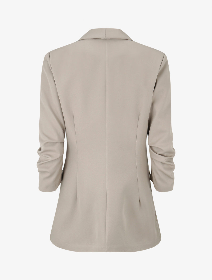 Gerader Blazer mit Schulterpolstern