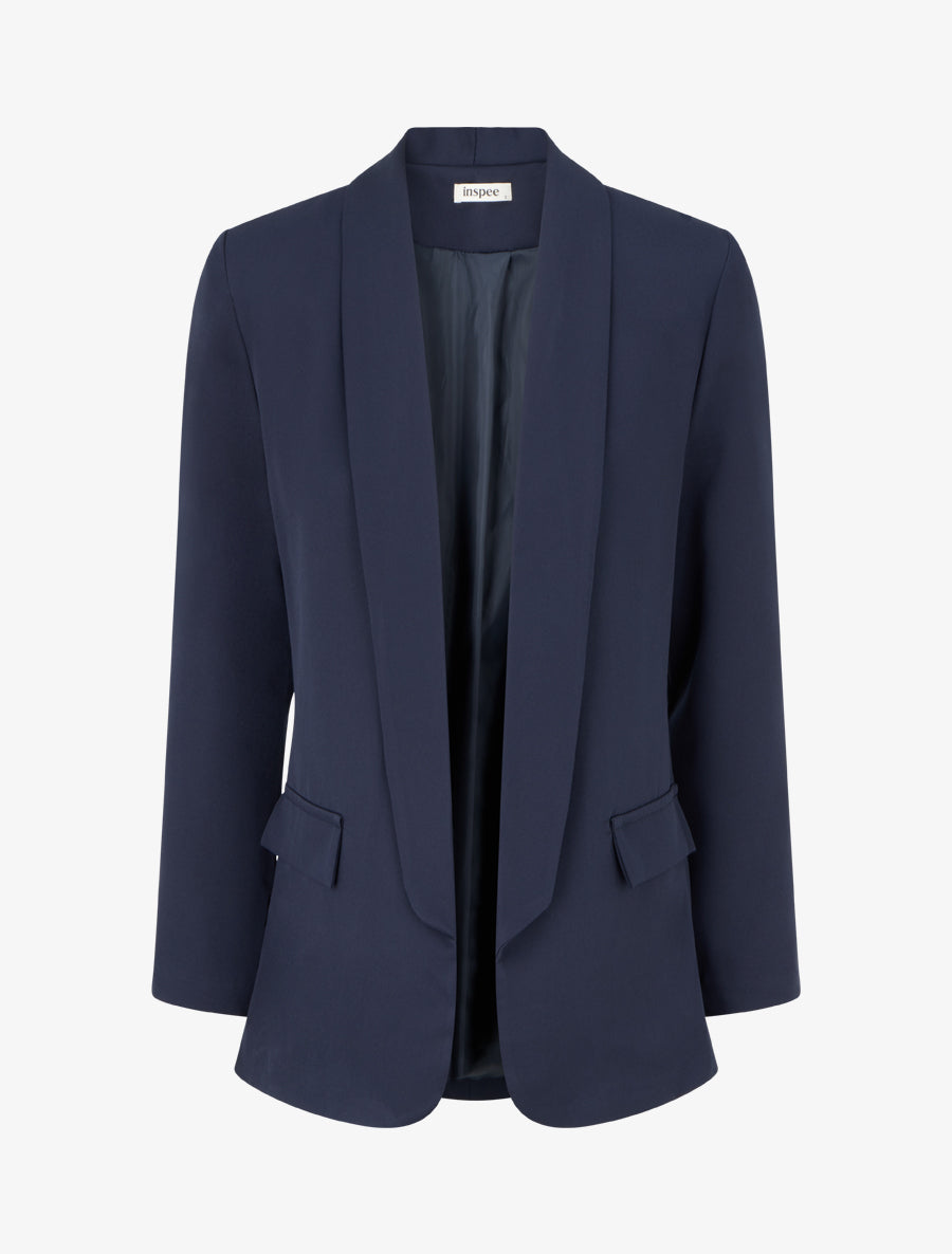 Taillierter Blazer mit Schulterpolstern