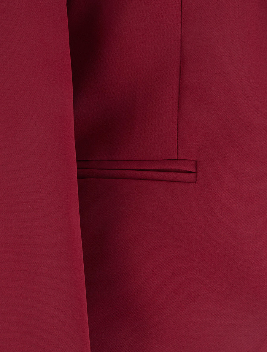 Gerade geschnittener Blazer mit Schulterpolstern