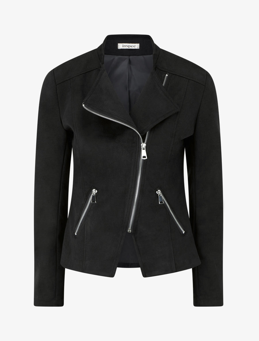 Perfecto-Jacke mit Schulterpolstern