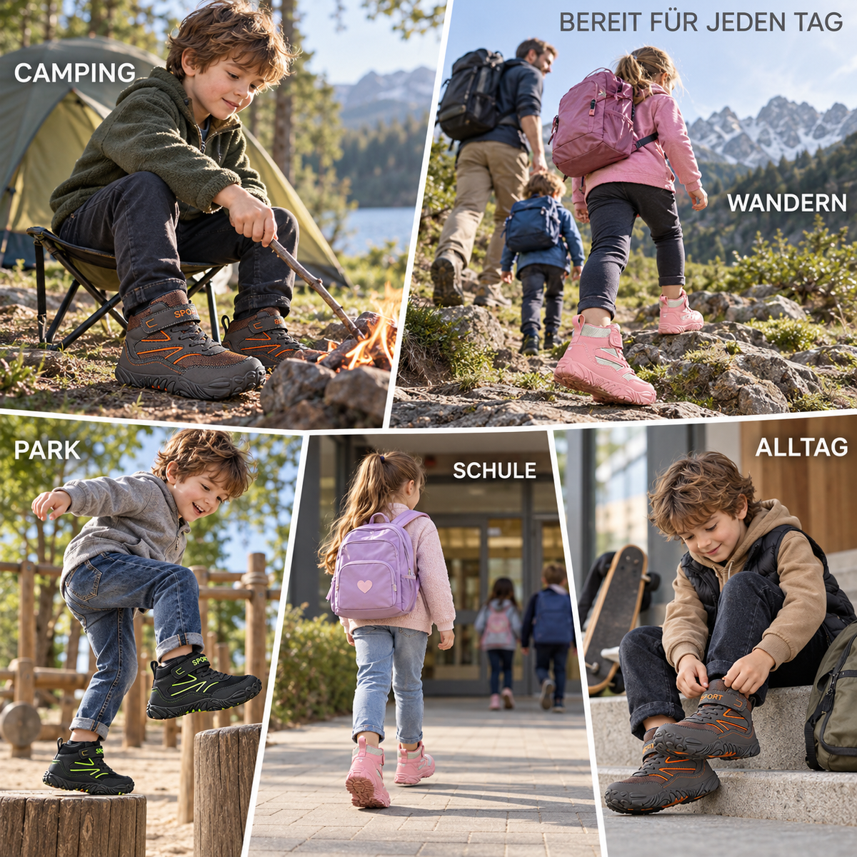 Kinder Barfuß-Stiefel Für Trittsichere Trail-Abenteuer
