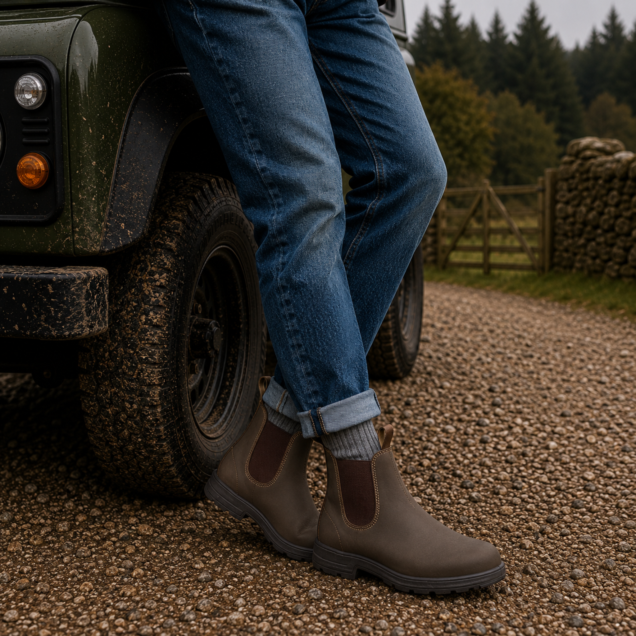 Komfortable Walking-Schuhe im Chelsea-Design – Bequeme Slip-On Boots für Herren