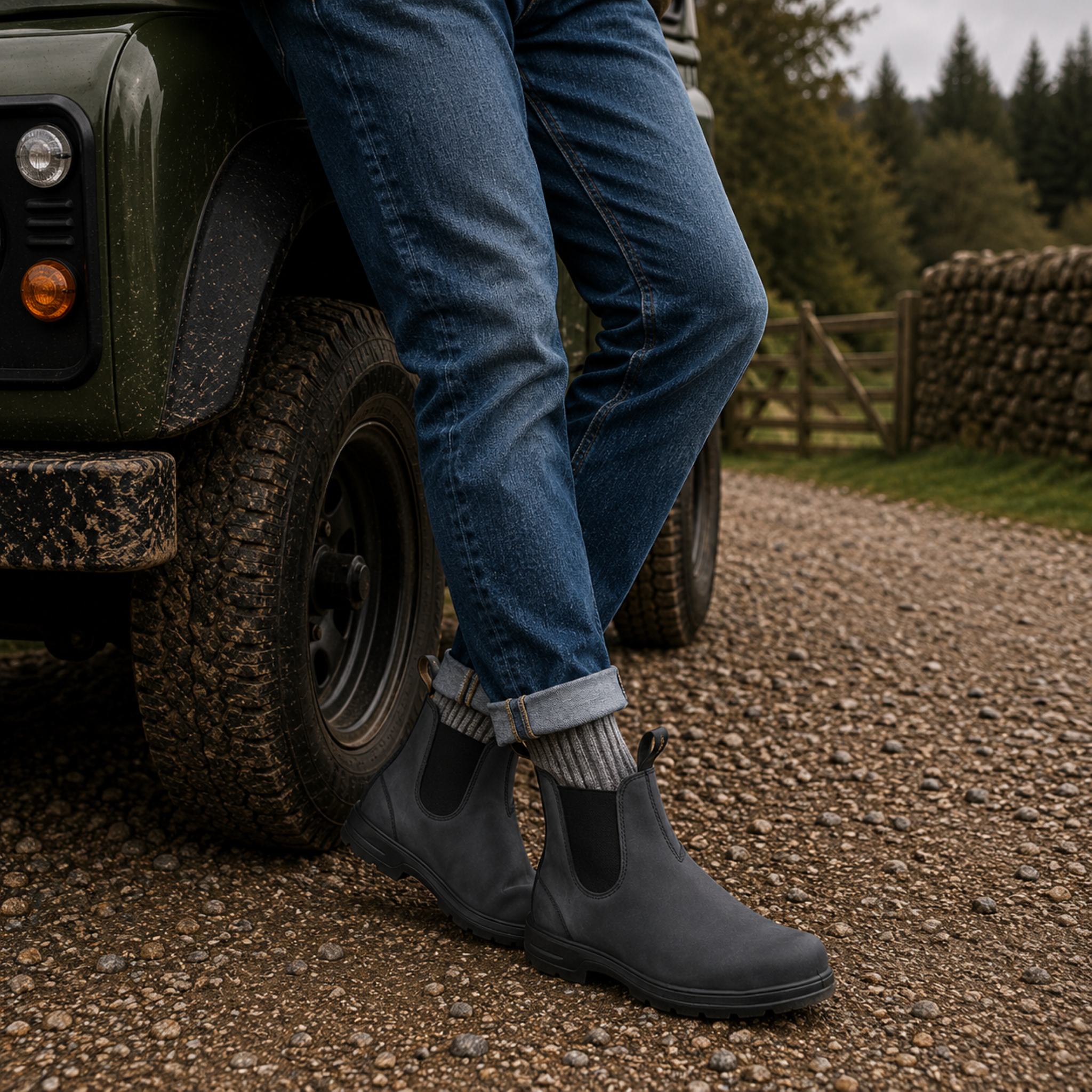 Komfortable Walking-Schuhe im Chelsea-Design – Bequeme Slip-On Boots für Herren