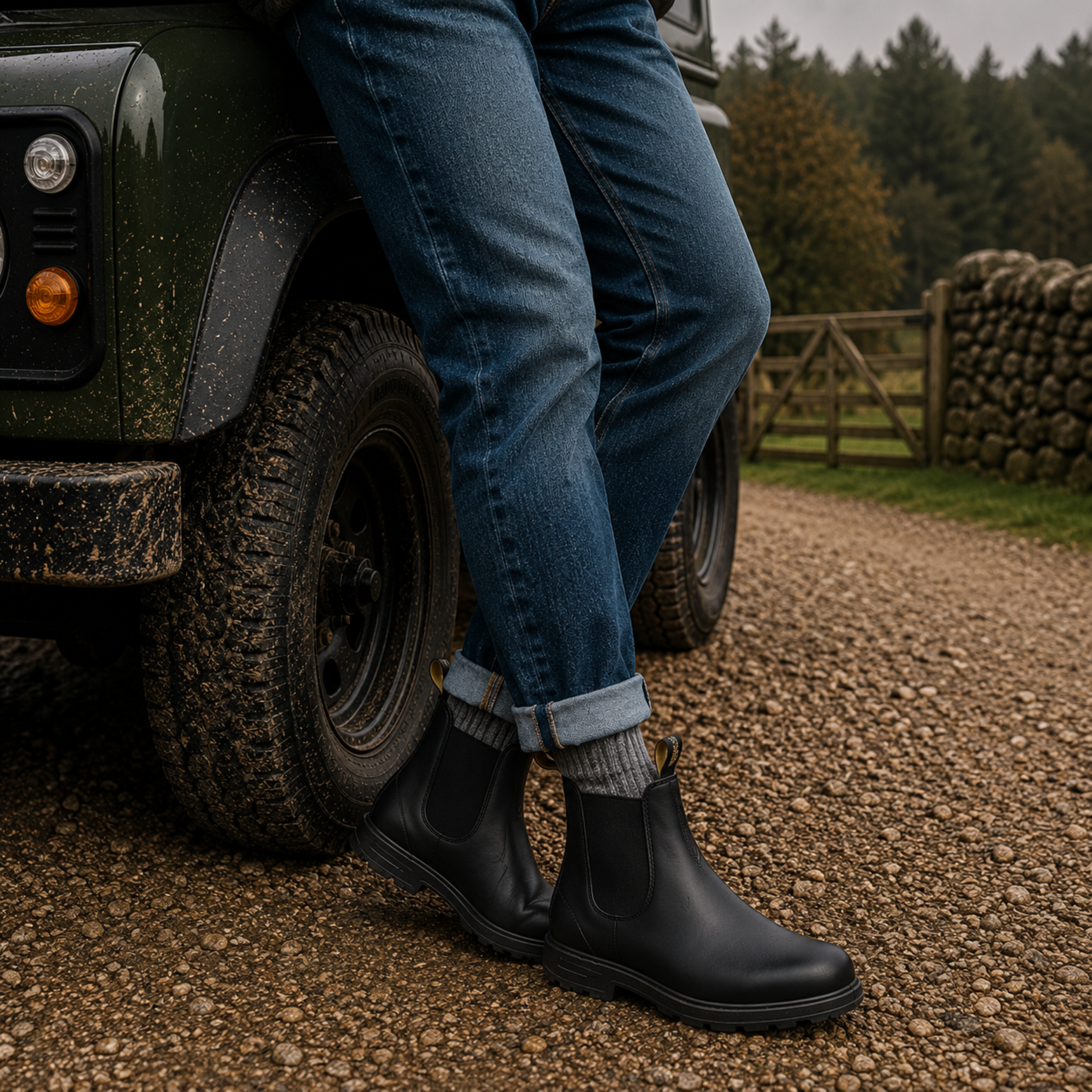 Komfortable Walking-Schuhe im Chelsea-Design – Bequeme Slip-On Boots für Herren