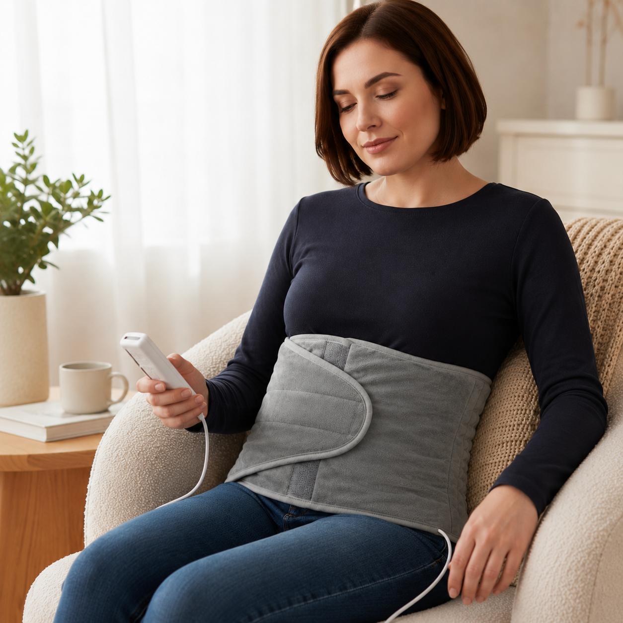 Körperwärmer Heizgürtel mit 9 Temperaturstufen & Timer – HeatFlex Pad