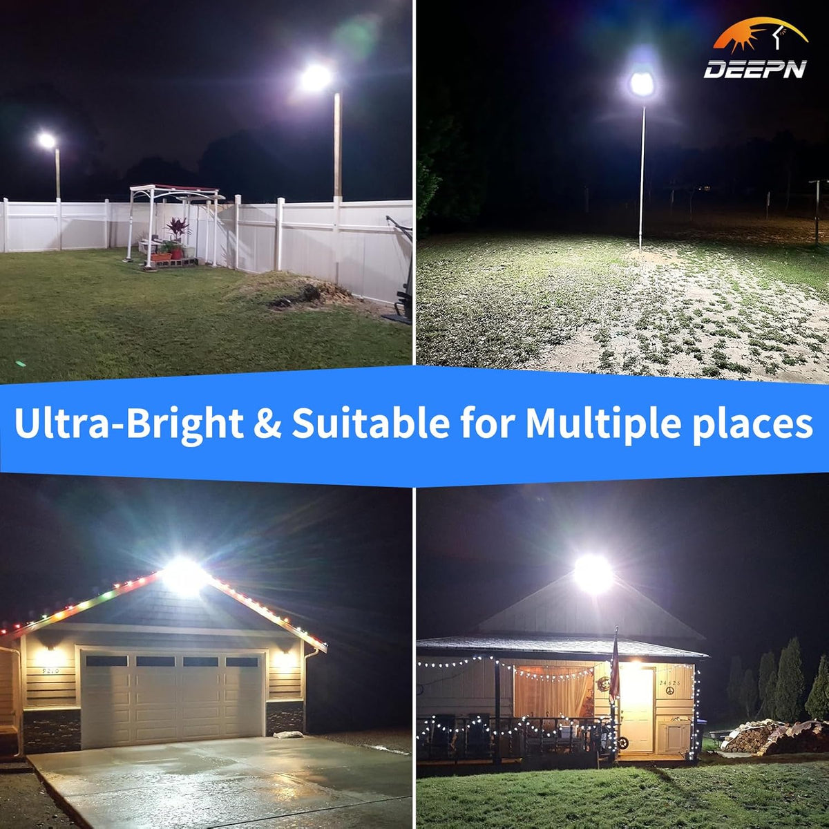 Solar LED Straßenlaterne – Ultra helle Außen-Sicherheitsleuchte