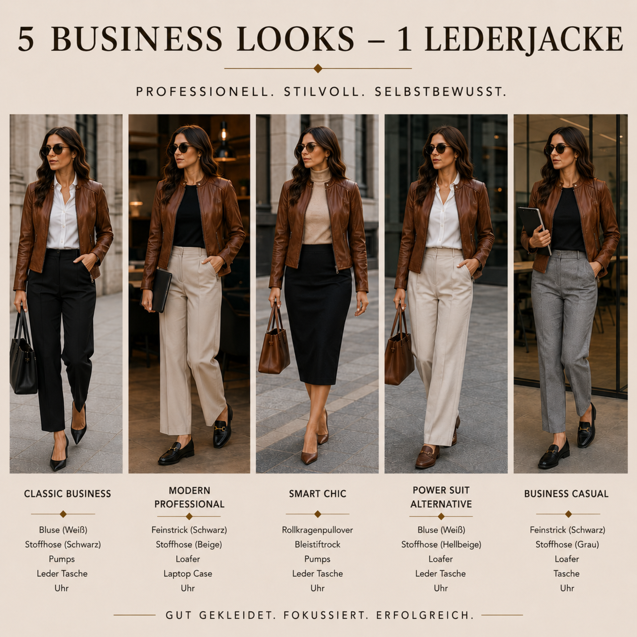 Lederjacke Damen mit figurbetontem Schnitt & zeitlosem Design – Eleganza Jacket