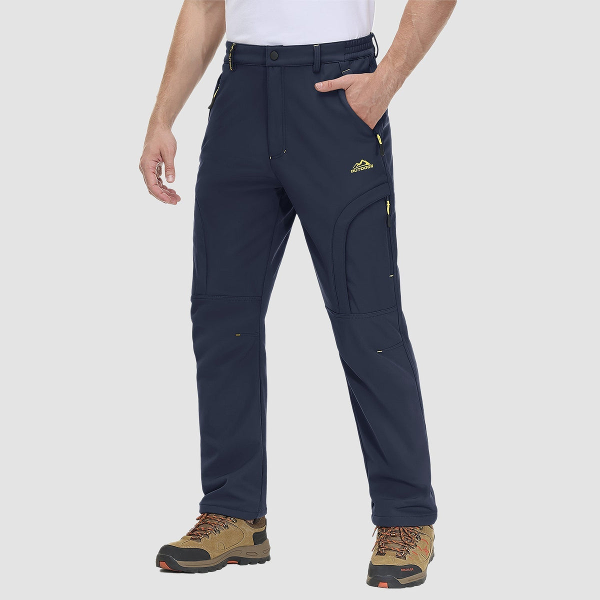 Herren Outdoor Wanderhose - Fleece-gefüttert & Wasserabweisend