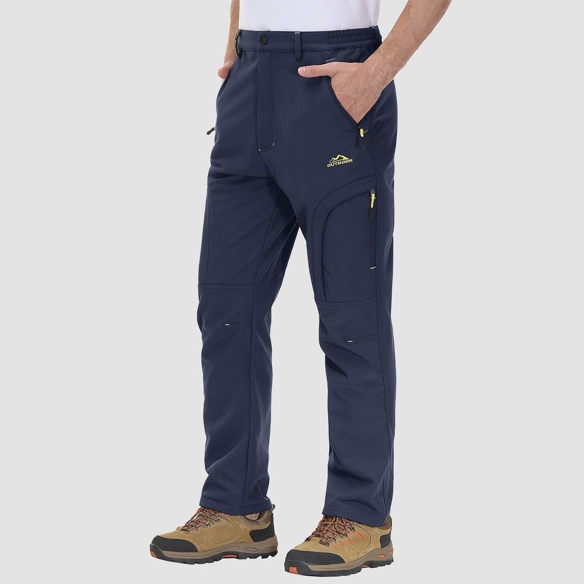 Herren Outdoor Wanderhose - Fleece-gefüttert & Wasserabweisend