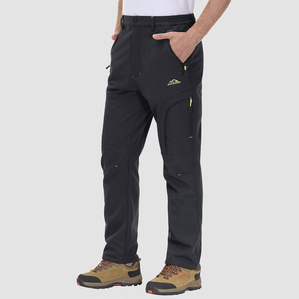 Herren Outdoor Wanderhose - Fleece-gefüttert & Wasserabweisend