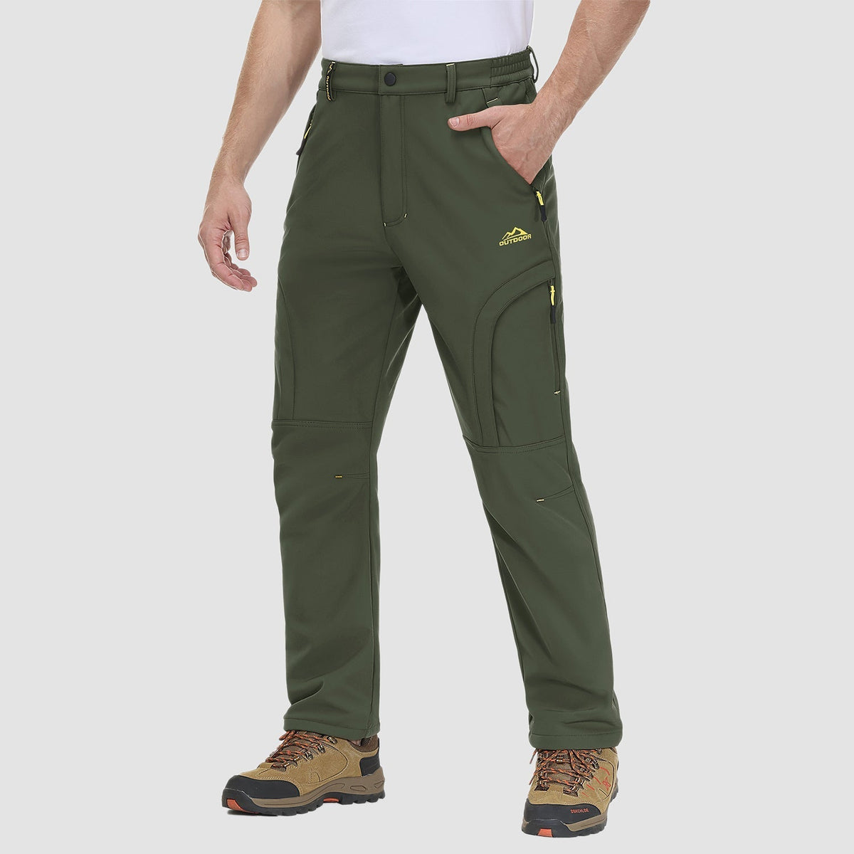 Herren Outdoor Wanderhose - Fleece-gefüttert & Wasserabweisend
