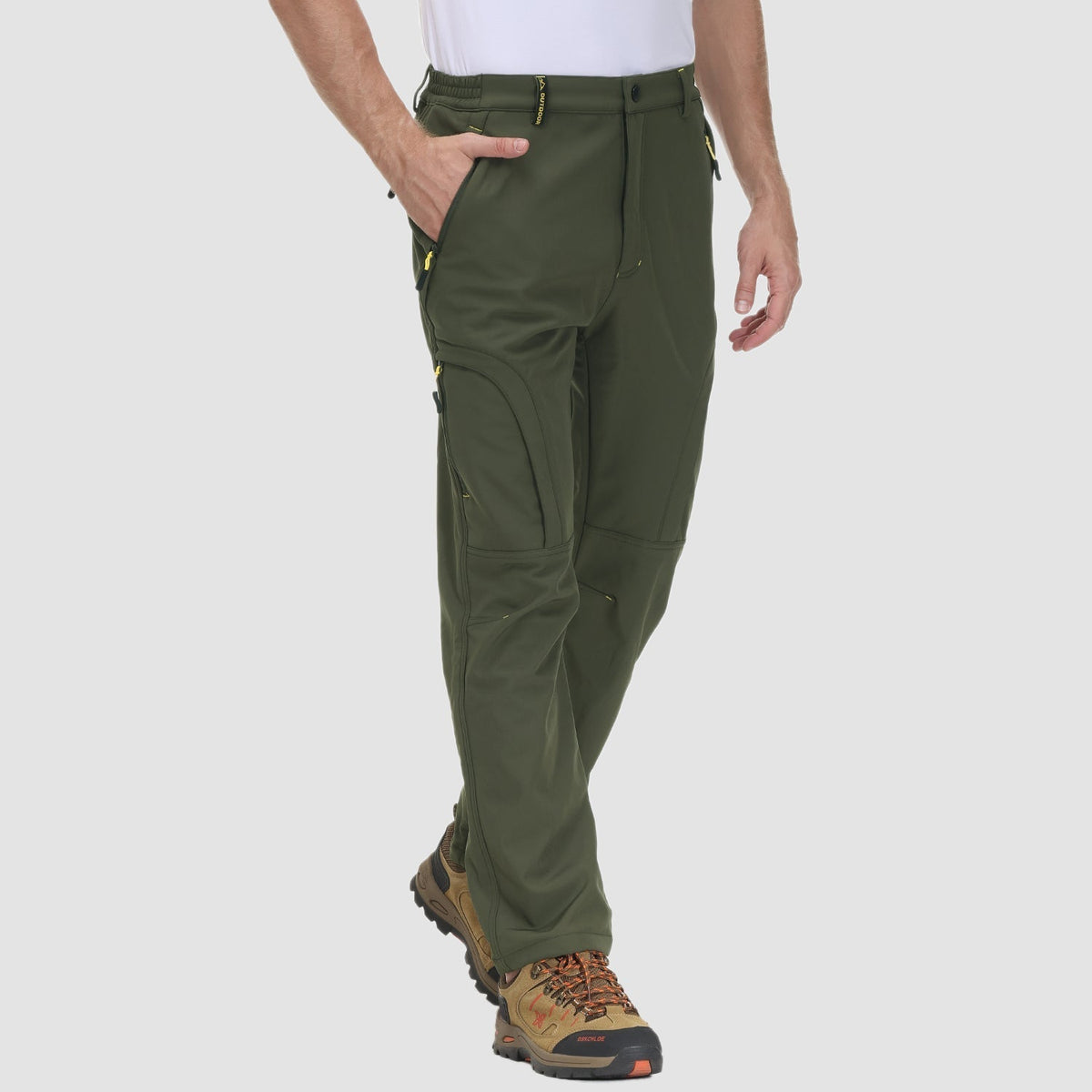 Herren Outdoor Wanderhose - Fleece-gefüttert & Wasserabweisend