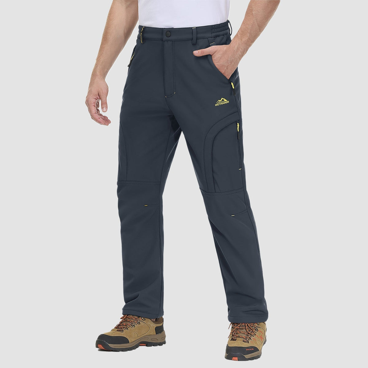 Herren Outdoor Wanderhose - Fleece-gefüttert & Wasserabweisend