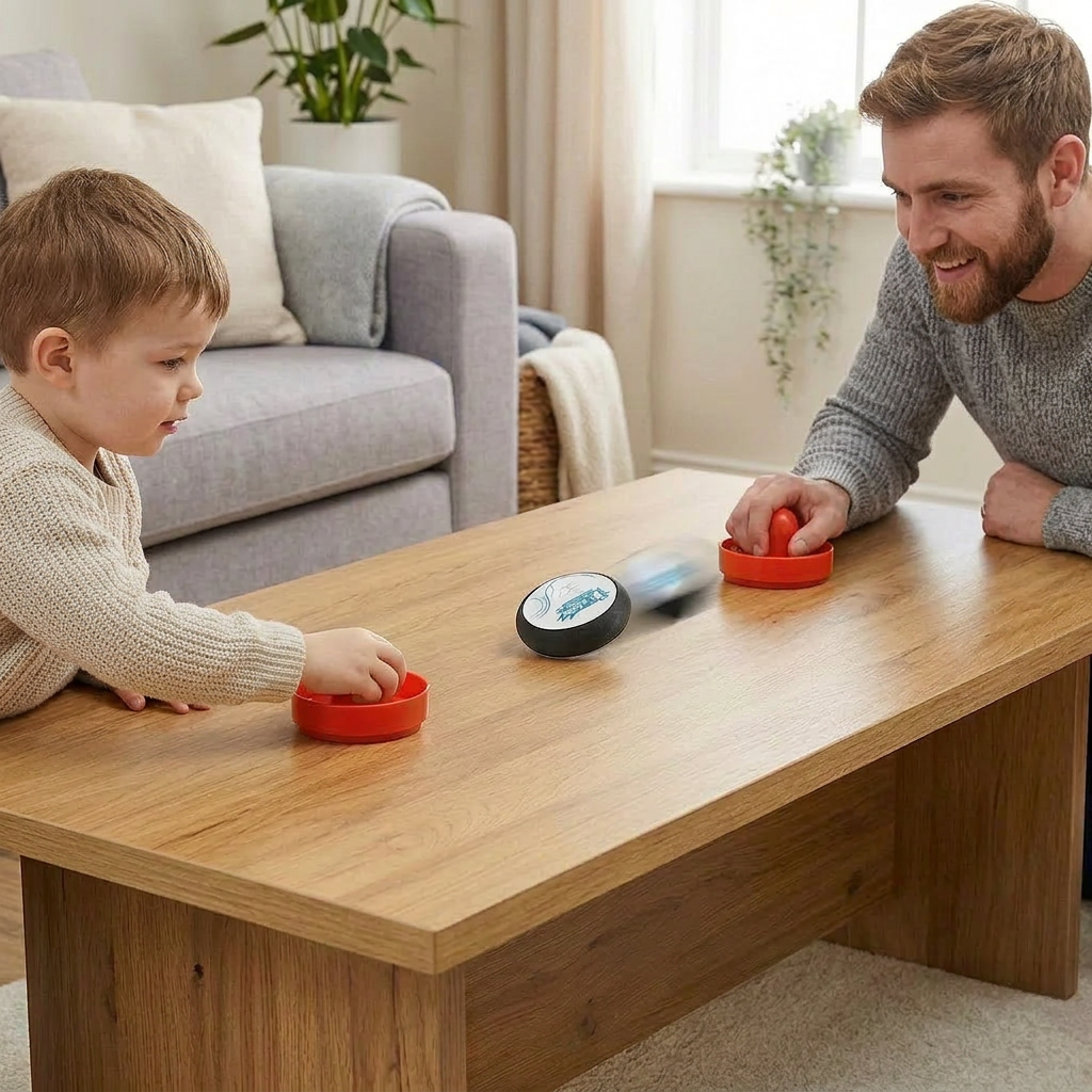 Mini-Airhockey-Tisch-Spiel für Kinder – Reaktionsspiel mit Pucks