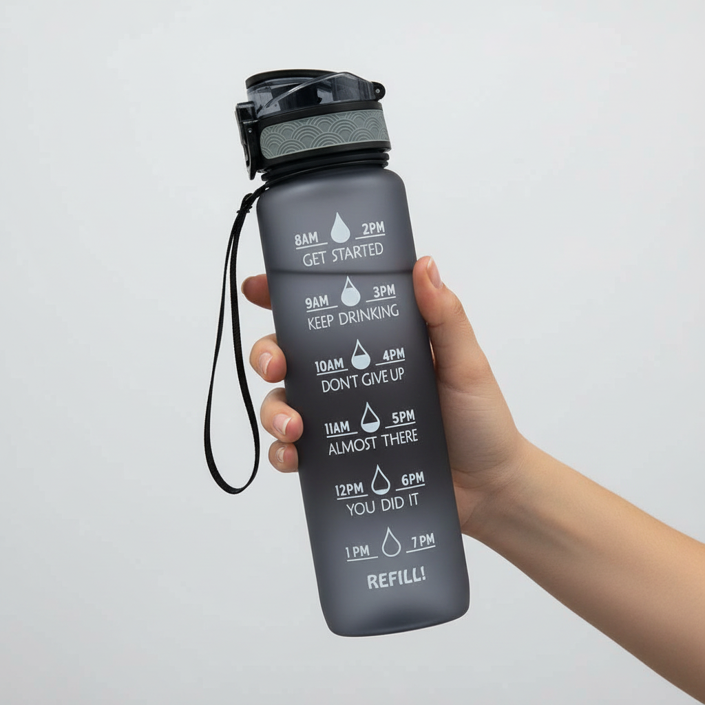 Nordspur | Wasserflasche mit Zeitleiste 1000 ml