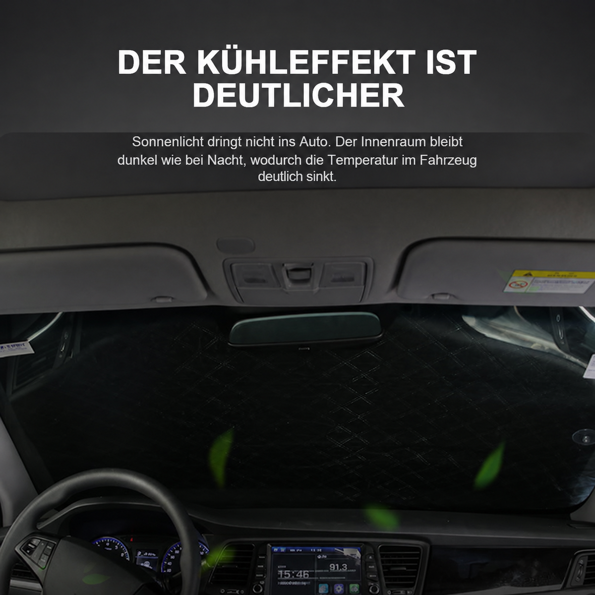 Nordspur | Vordere Windschutzscheiben-Abdeckung – Schutz für alle vier Jahreszeiten, Frostschutz & hohe Qualität – perfekt für Autos, Vans und SUVs