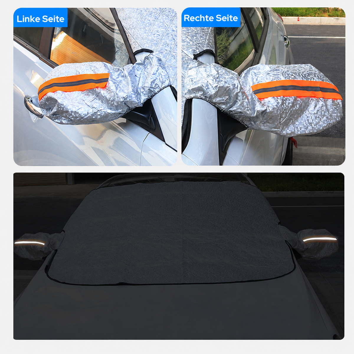 Nordspur | Vordere Windschutzscheiben-Abdeckung – Schutz für alle vier Jahreszeiten, Frostschutz & hohe Qualität – perfekt für Autos, Vans und SUVs