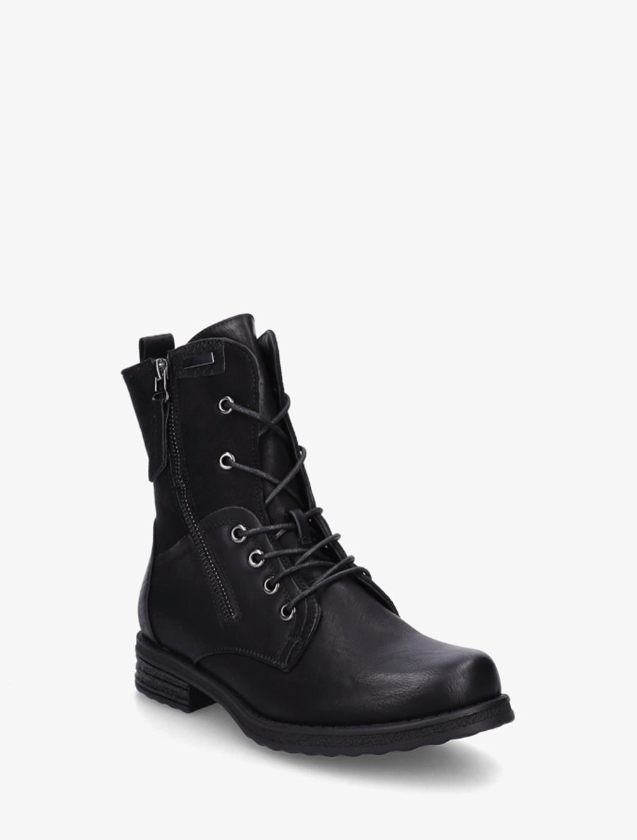 Gefütterte Stiefeletten in Python-Optik