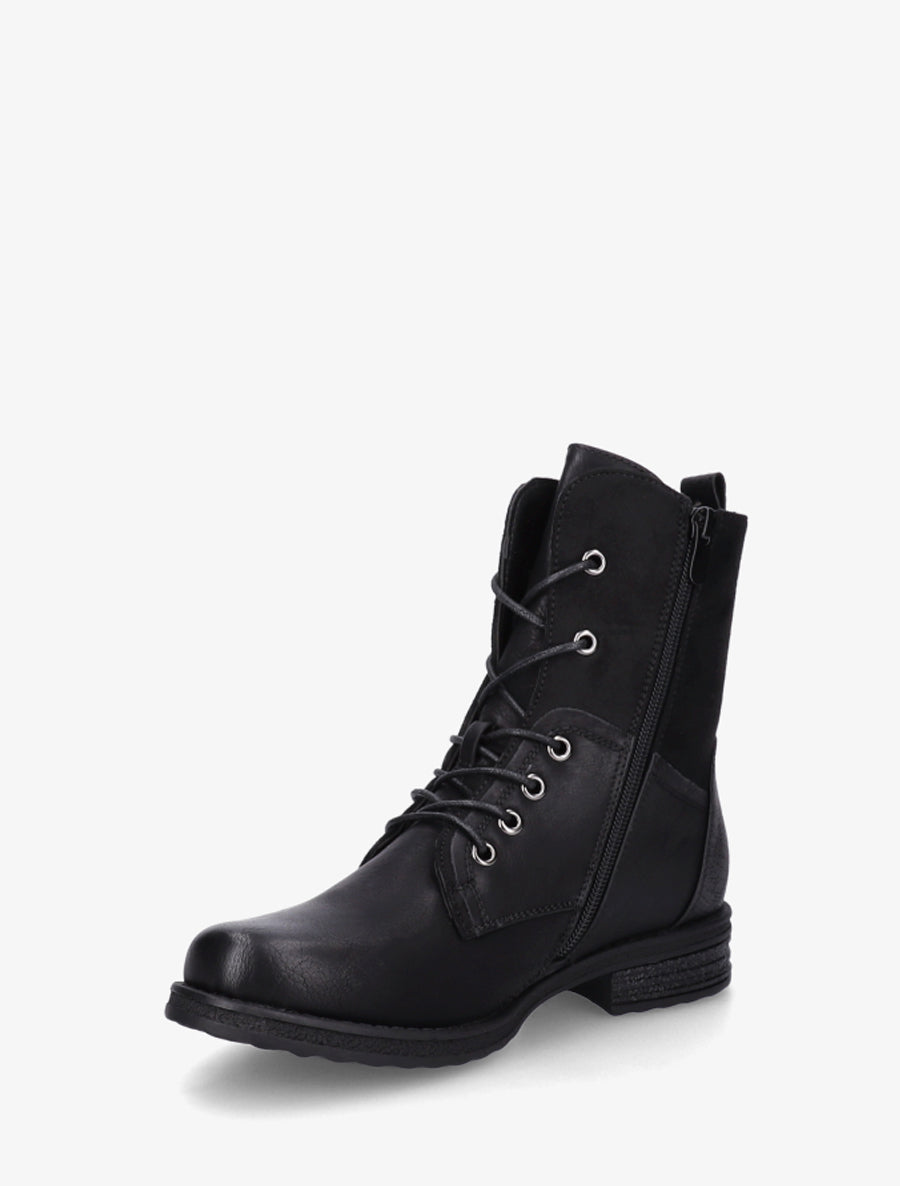 Gefütterte Stiefeletten in Python-Optik