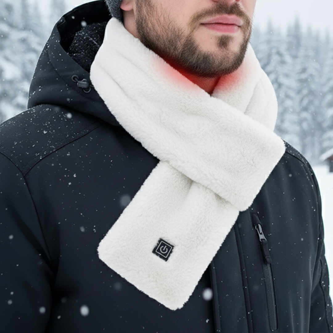 Nackenwärmer Heizschal mit 3 Temperaturstufen & USB-C – VelvetWarm Scarf