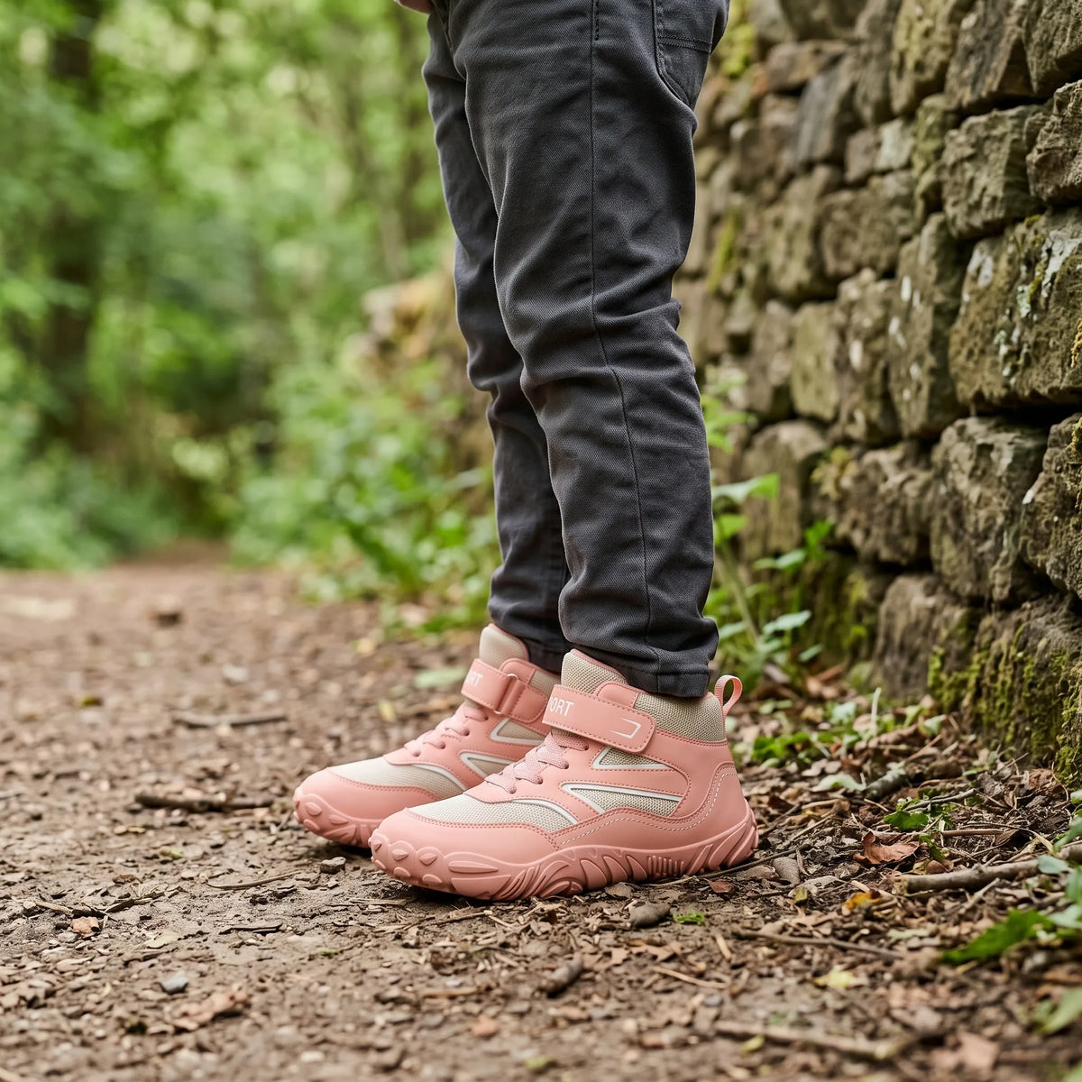 Natürliche Fußbewegung | Kinder Barfuß-Stiefel Mit Weiter Zehenbox